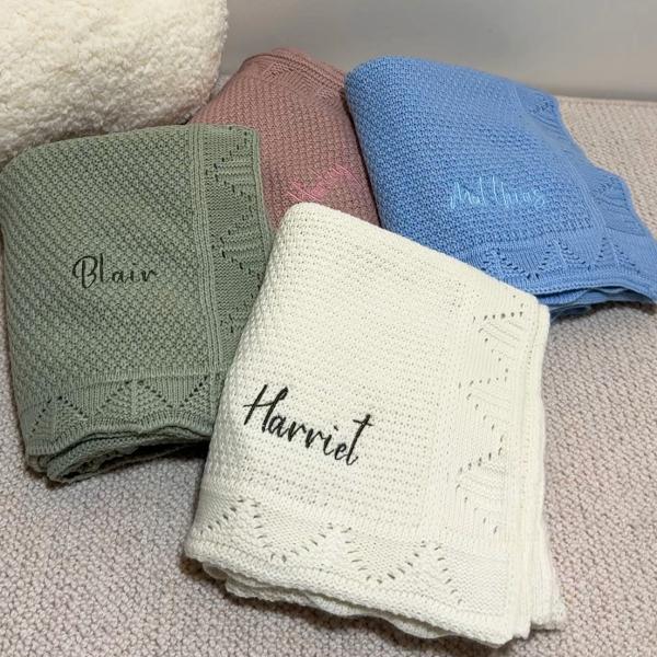 personalised baby blanket