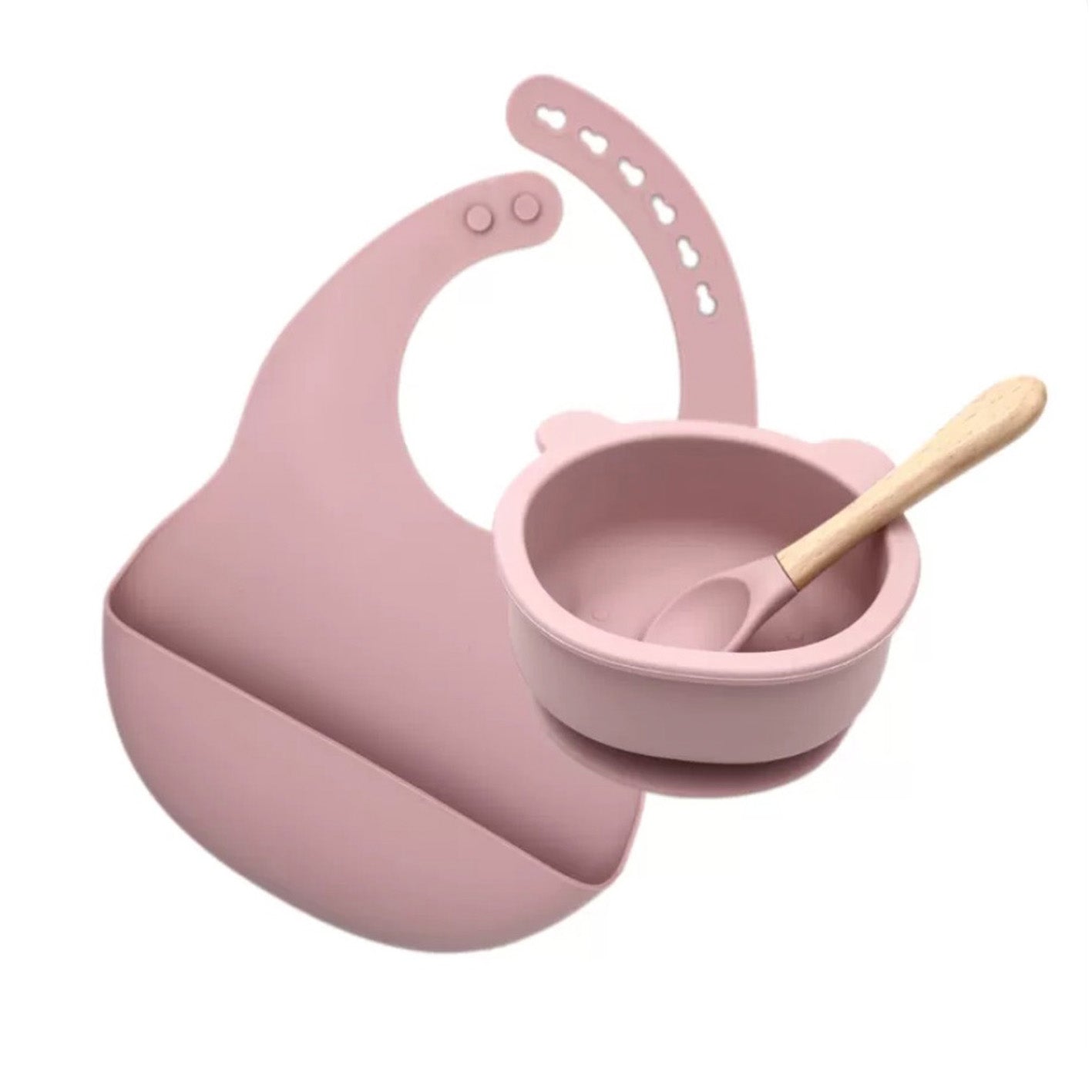 100days-baby-gift-set-food-grade-silicone-tableware-pink